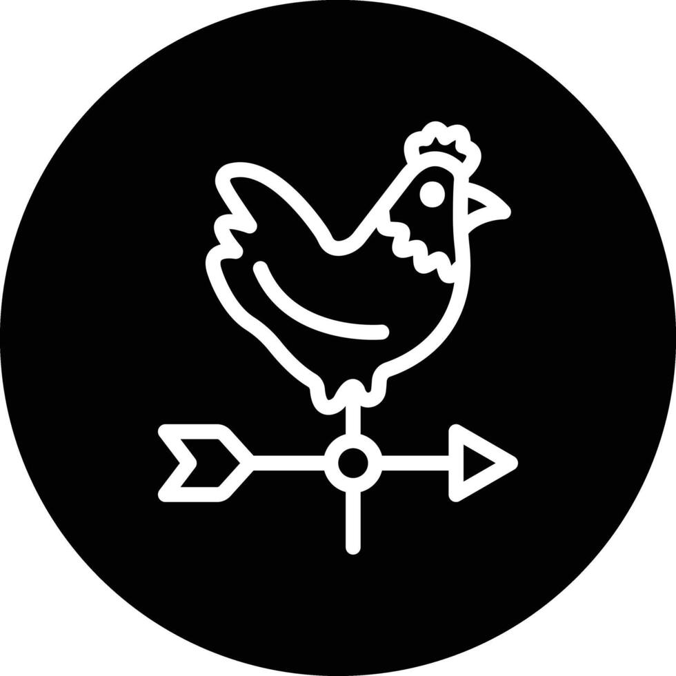 Weather Vane Icon Design Illustration vector