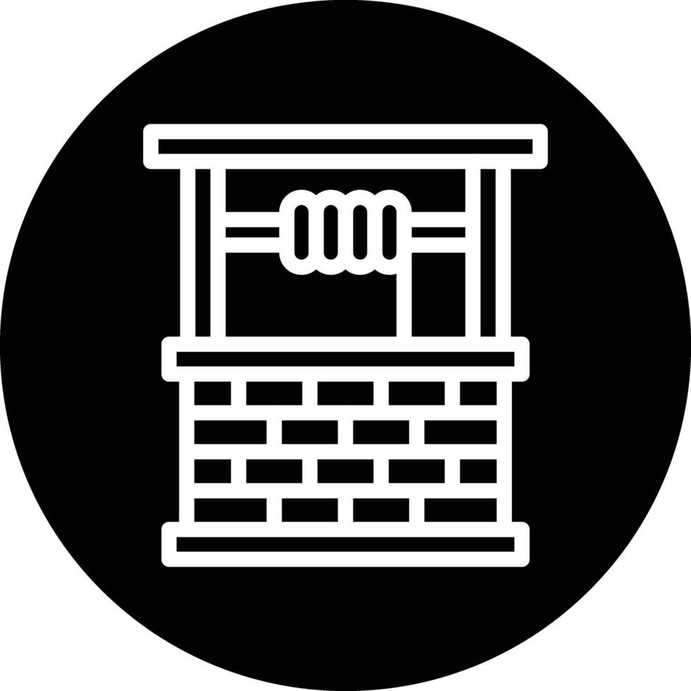 Water Well Icon Design Illustration vector