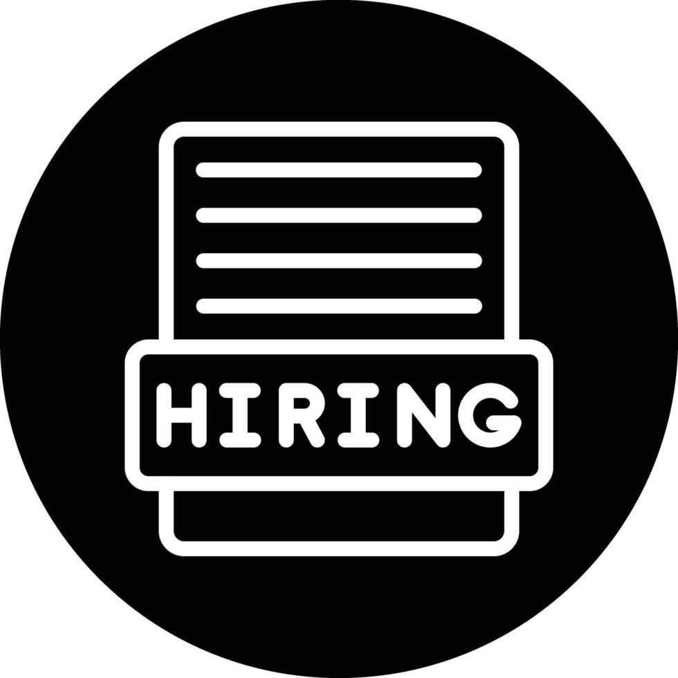 Hiring Icon Design Illustration vector