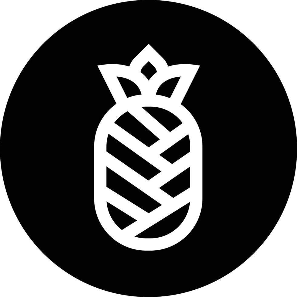 Pineapple Icon Design Illustration vector