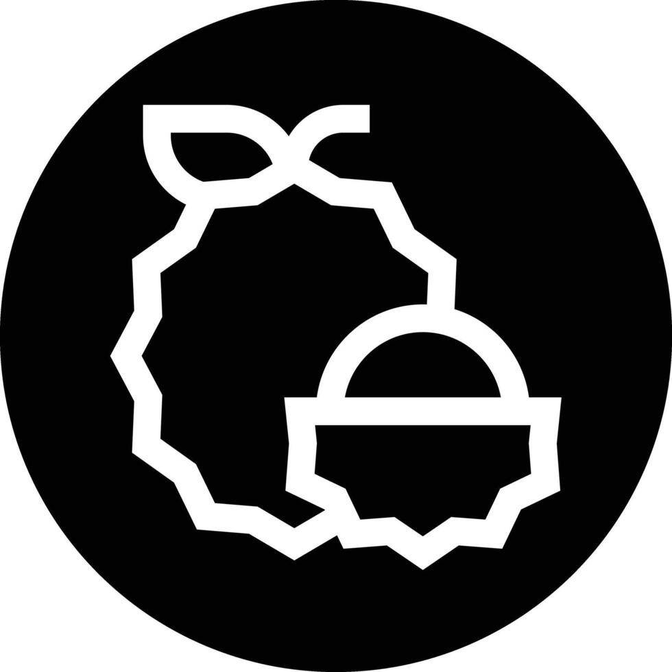 Lychee Icon Design Illustration vector