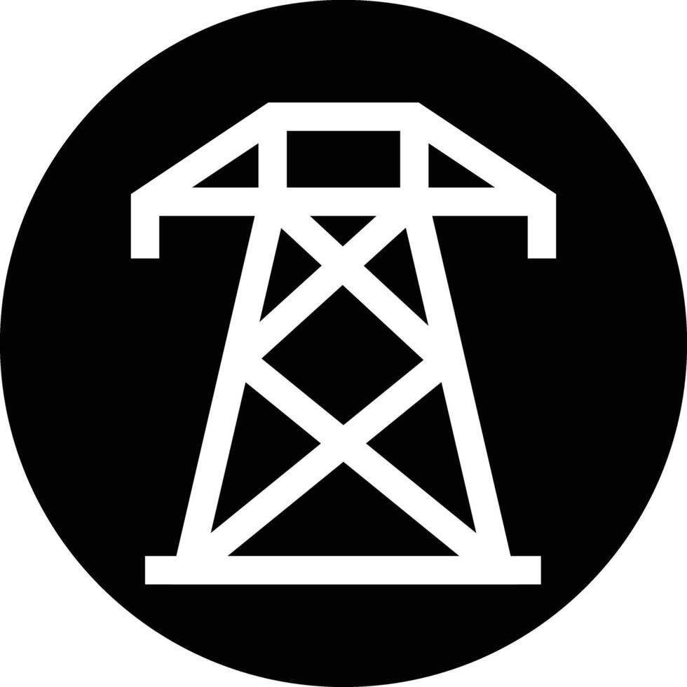 Electric Tower Icon Design Illustration vector