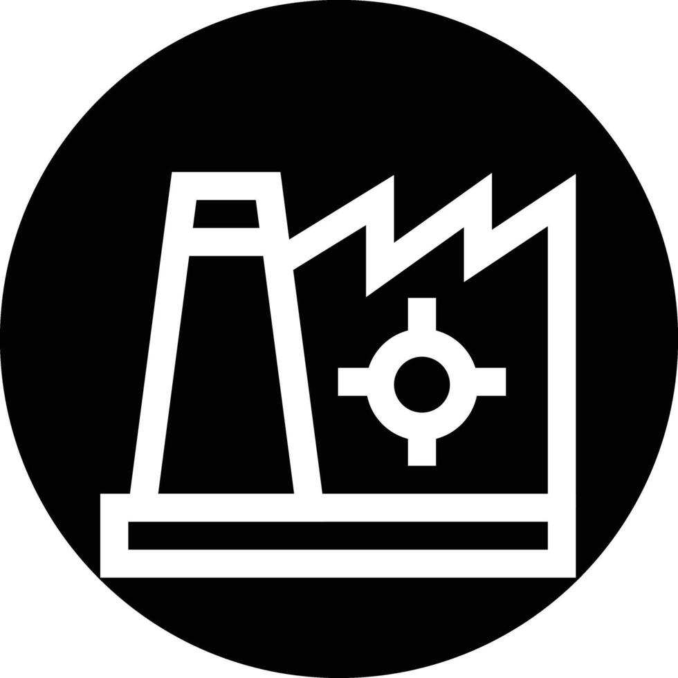 Factory Management Icon Design Illustration vector