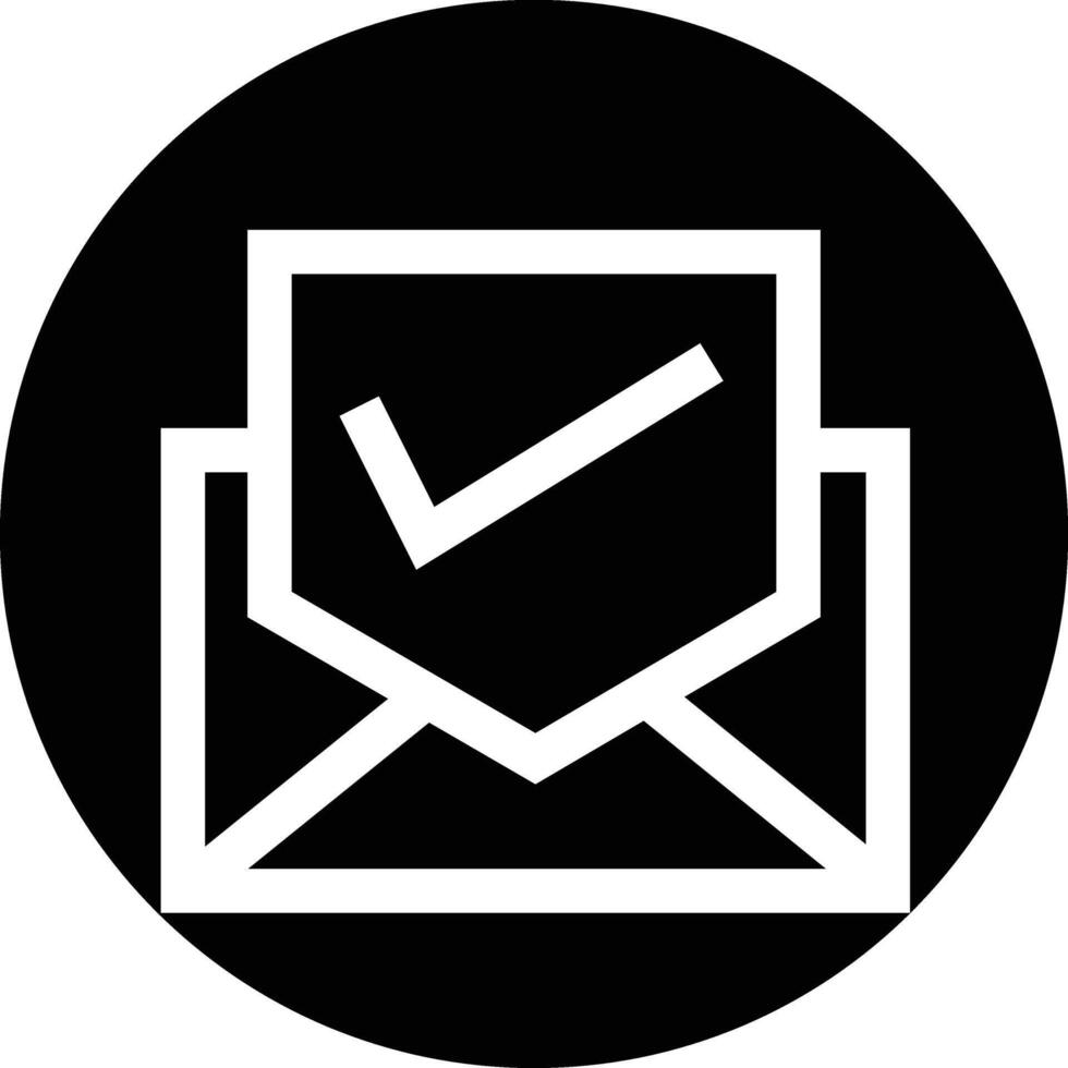 Verified Email Icon Design Illustration vector