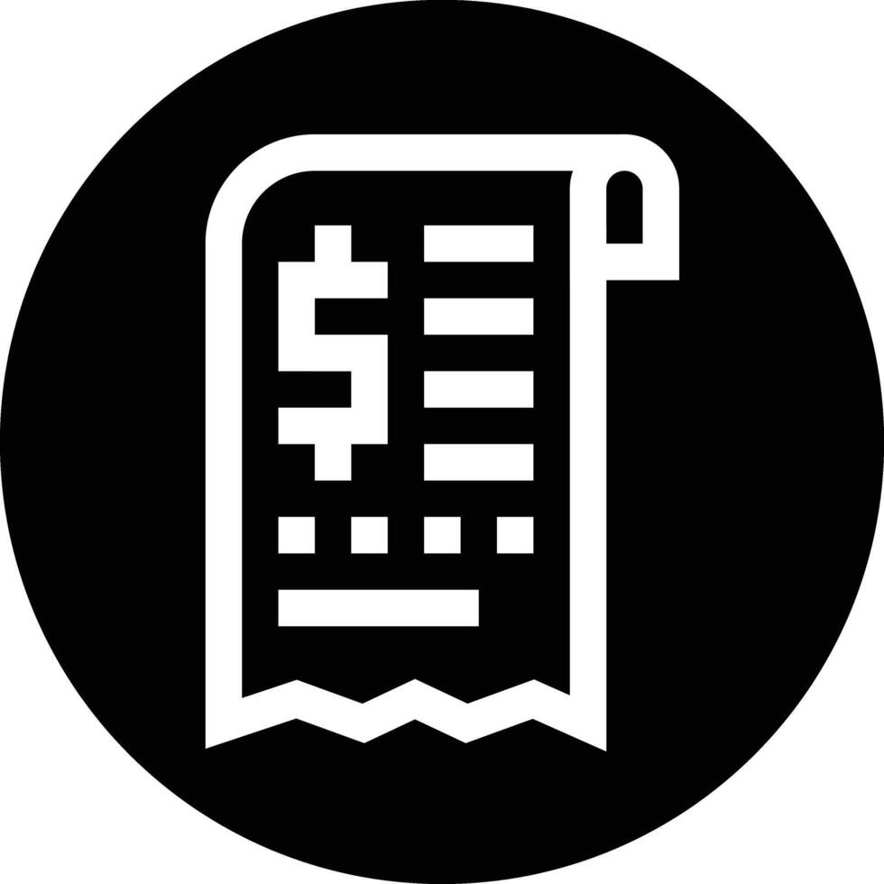 Bill Icon Design Illustration vector
