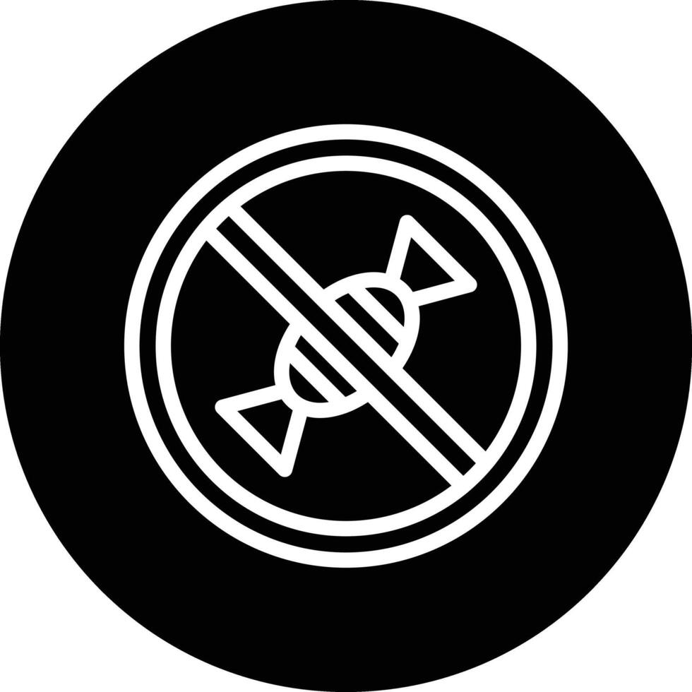 No Sugar Icon Design Illustration vector