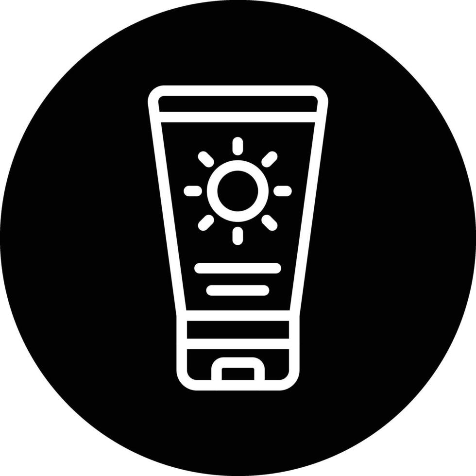 Suncream Icon Design Illustration vector