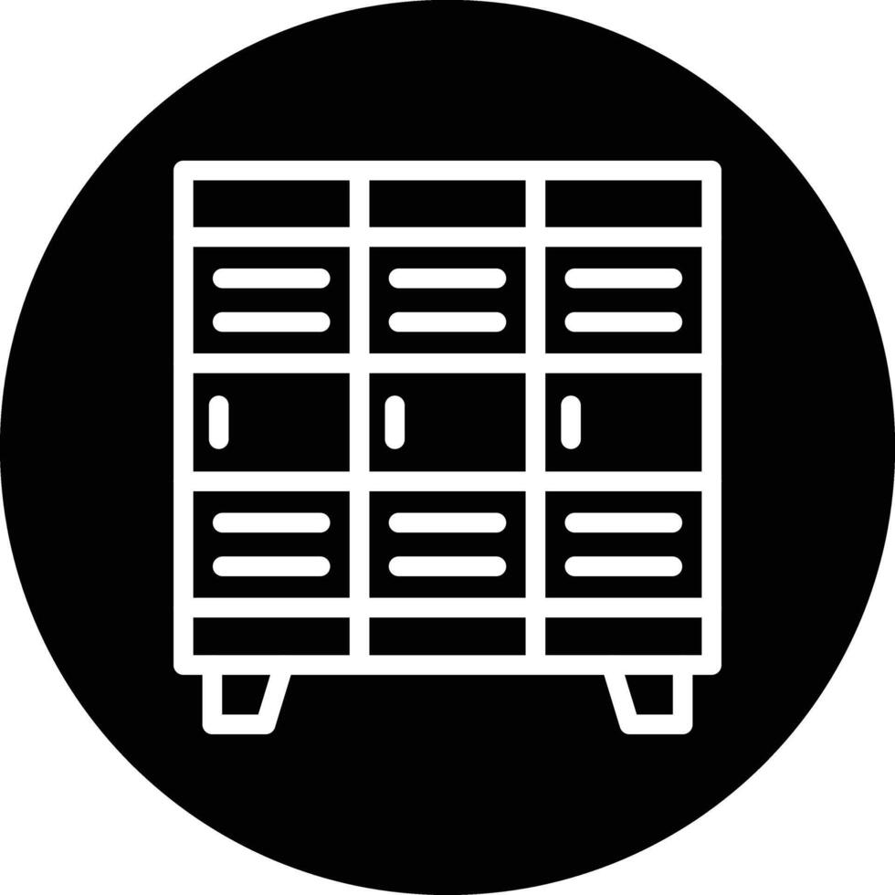 Locker Icon Design Illustration vector
