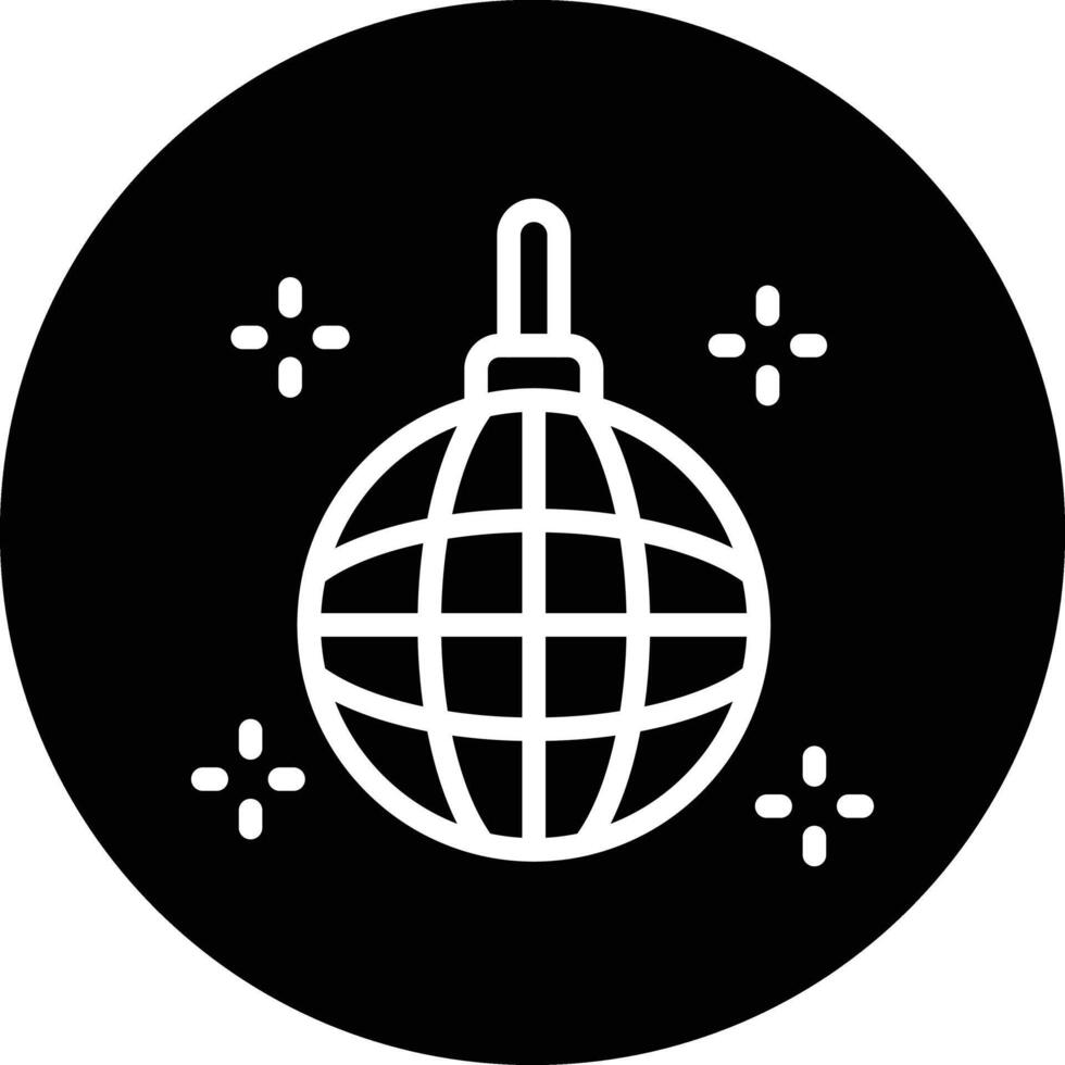 Mirror Ball Icon Design Illustration vector