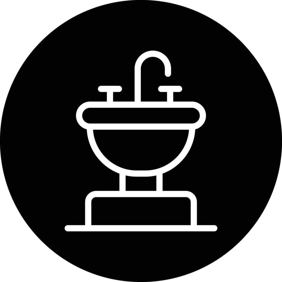 Sink Icon Design Illustration vector