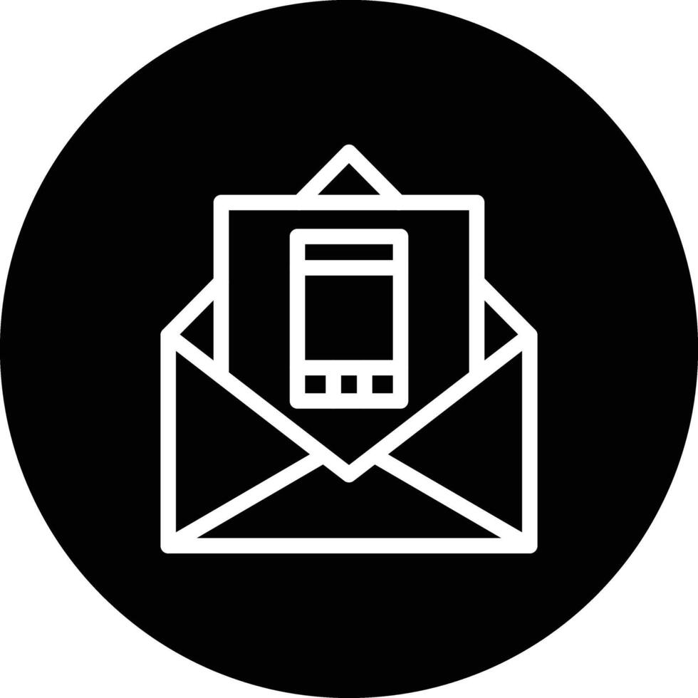 Mobile Mail Icon Design Illustration vector