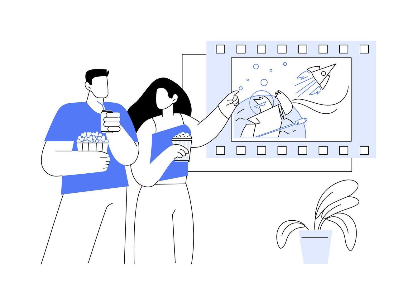 Going on a date isolated cartoon illustrations. vector