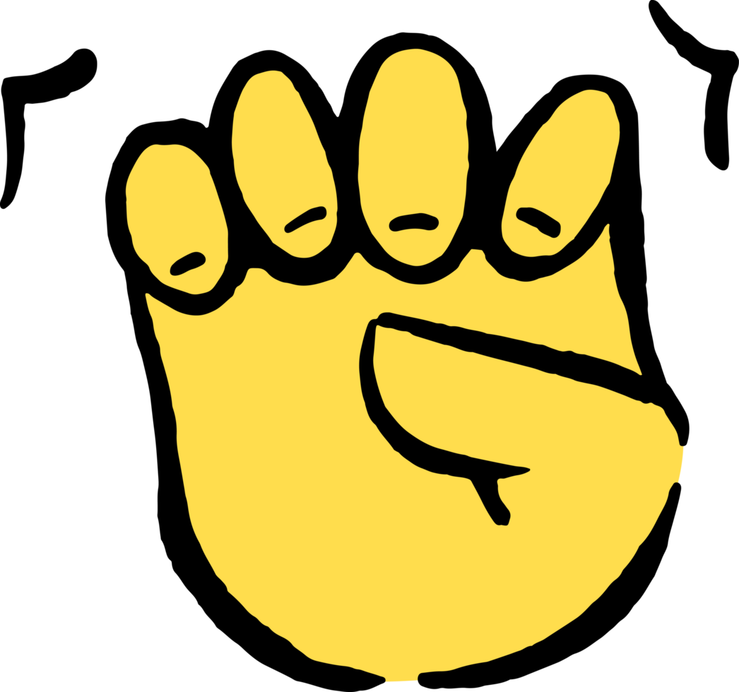 claw hand emoji icon sticker png