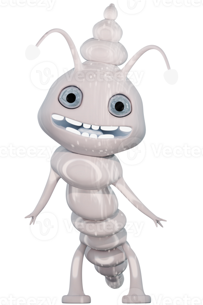 A cartoon character with a big head and big eyes png