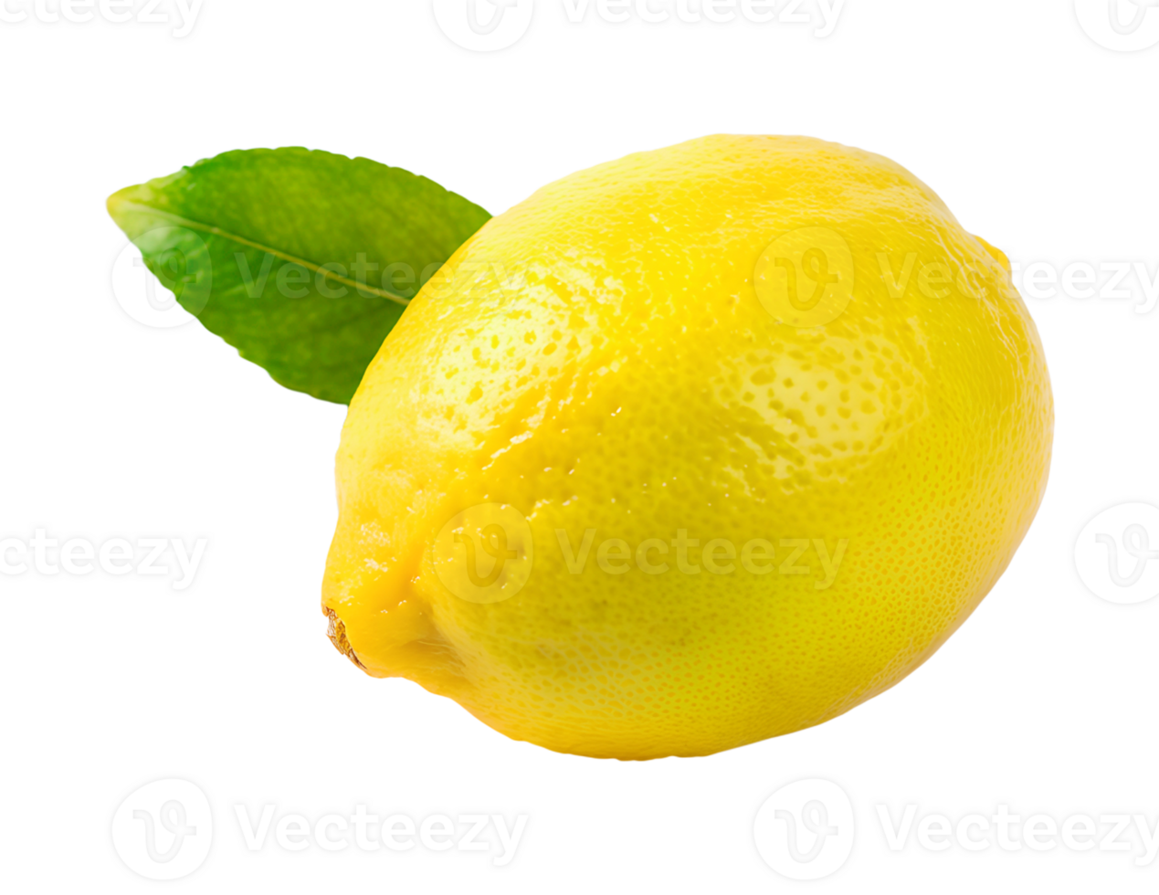 Fresh lemon on isolated background png