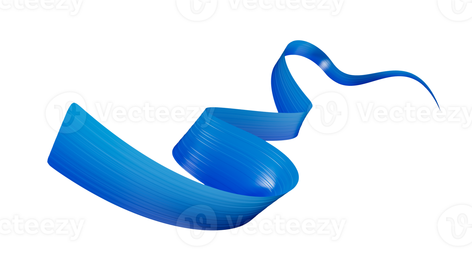 3d Wavy Blue Flag 3d Waving Abstract Ribbon Flag 3d Illustration png