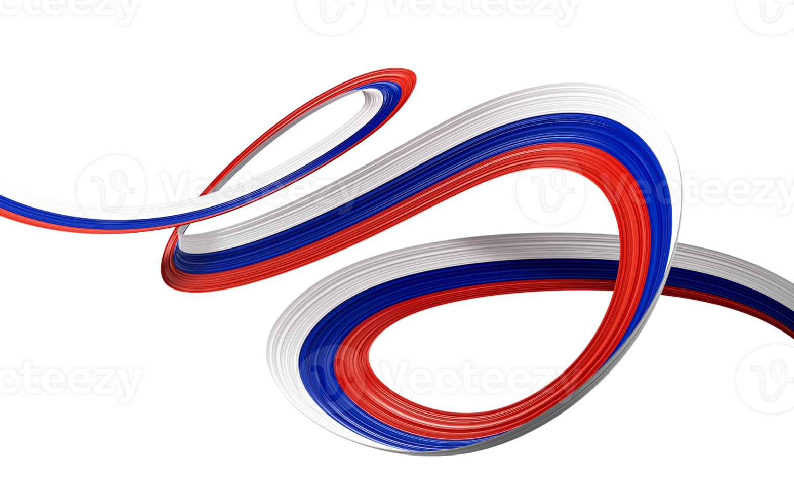 3d Flag Of Russia Country 3d Wavy Shiny Russia Ribbon, 3d illustration png