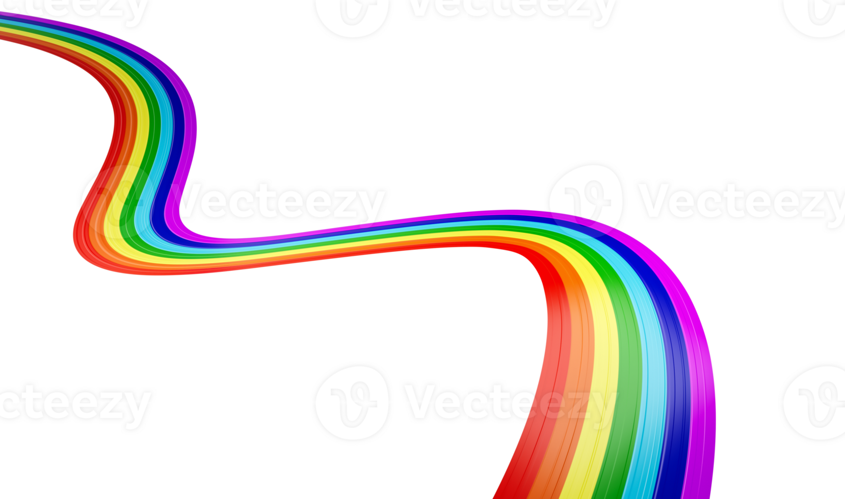 3d Flag Of Rainbow 3d Waving Ribbon Flag, 3d Illustration png