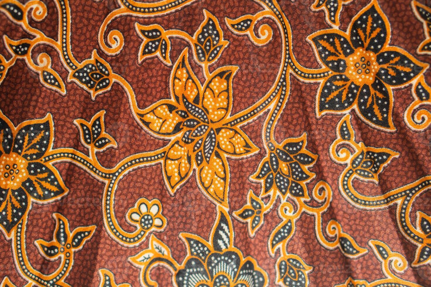 A close up of a colorful pattern on a fabric photo