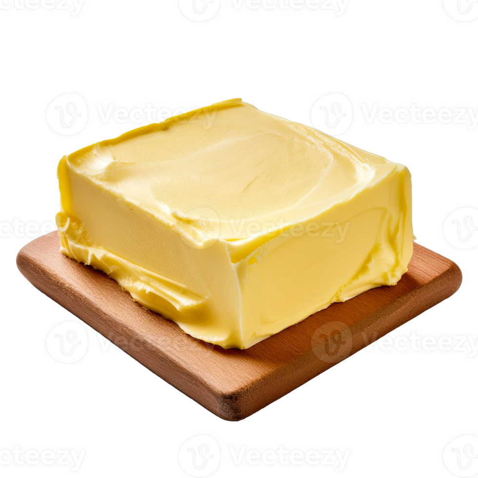 butter on a square wooden surface png