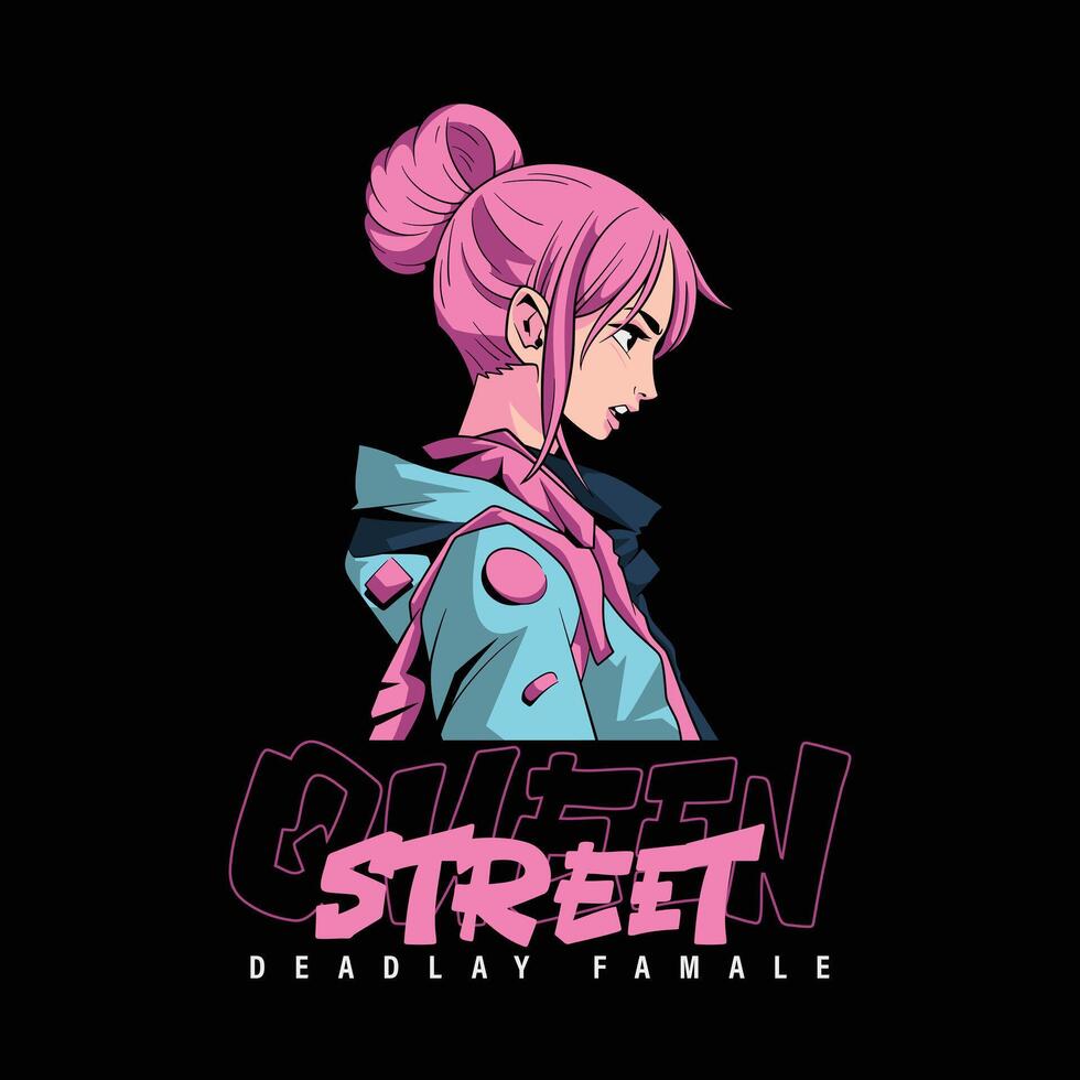 Street queen design template vector