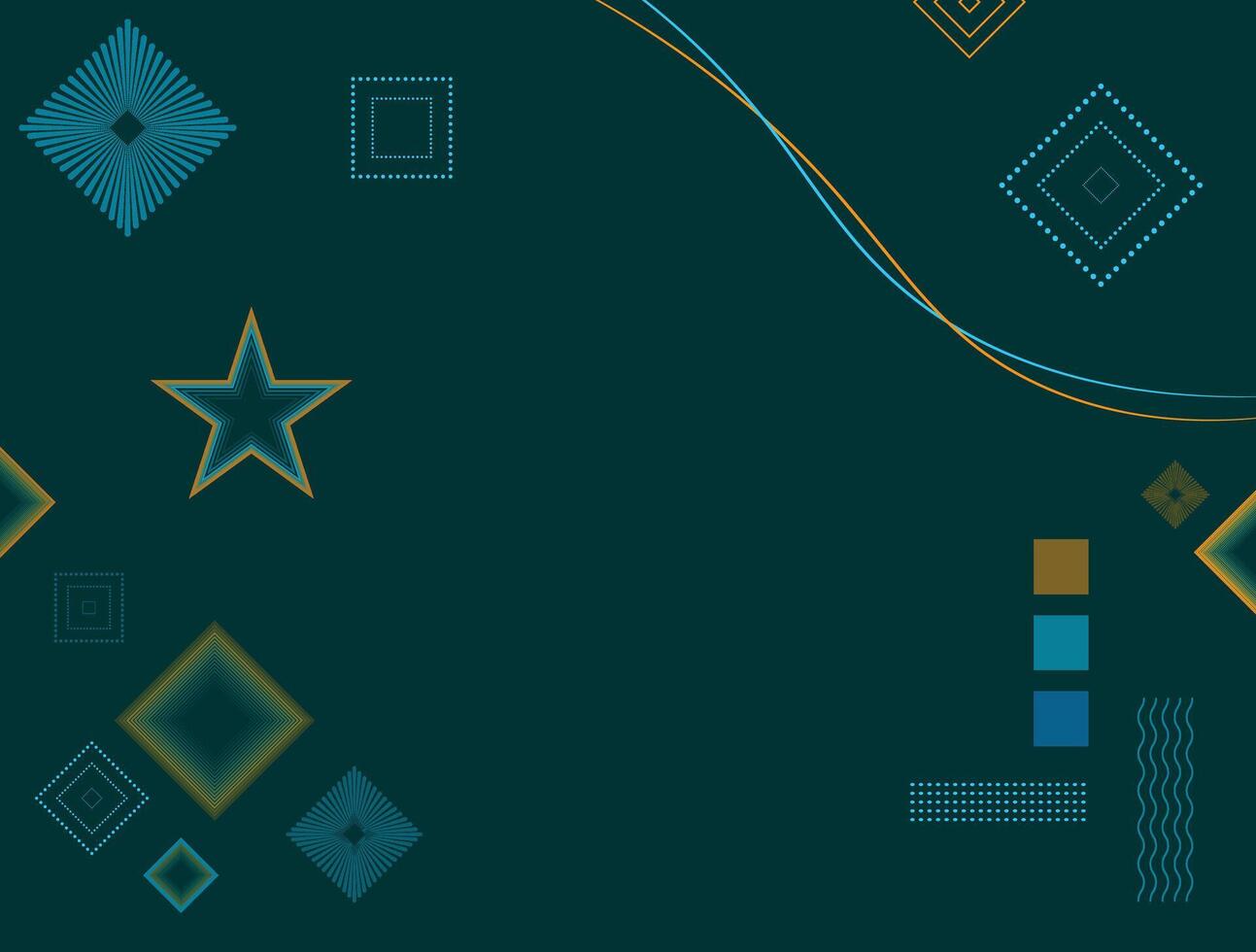 Abstract Pattern Design With Beautiful Color Combination vector