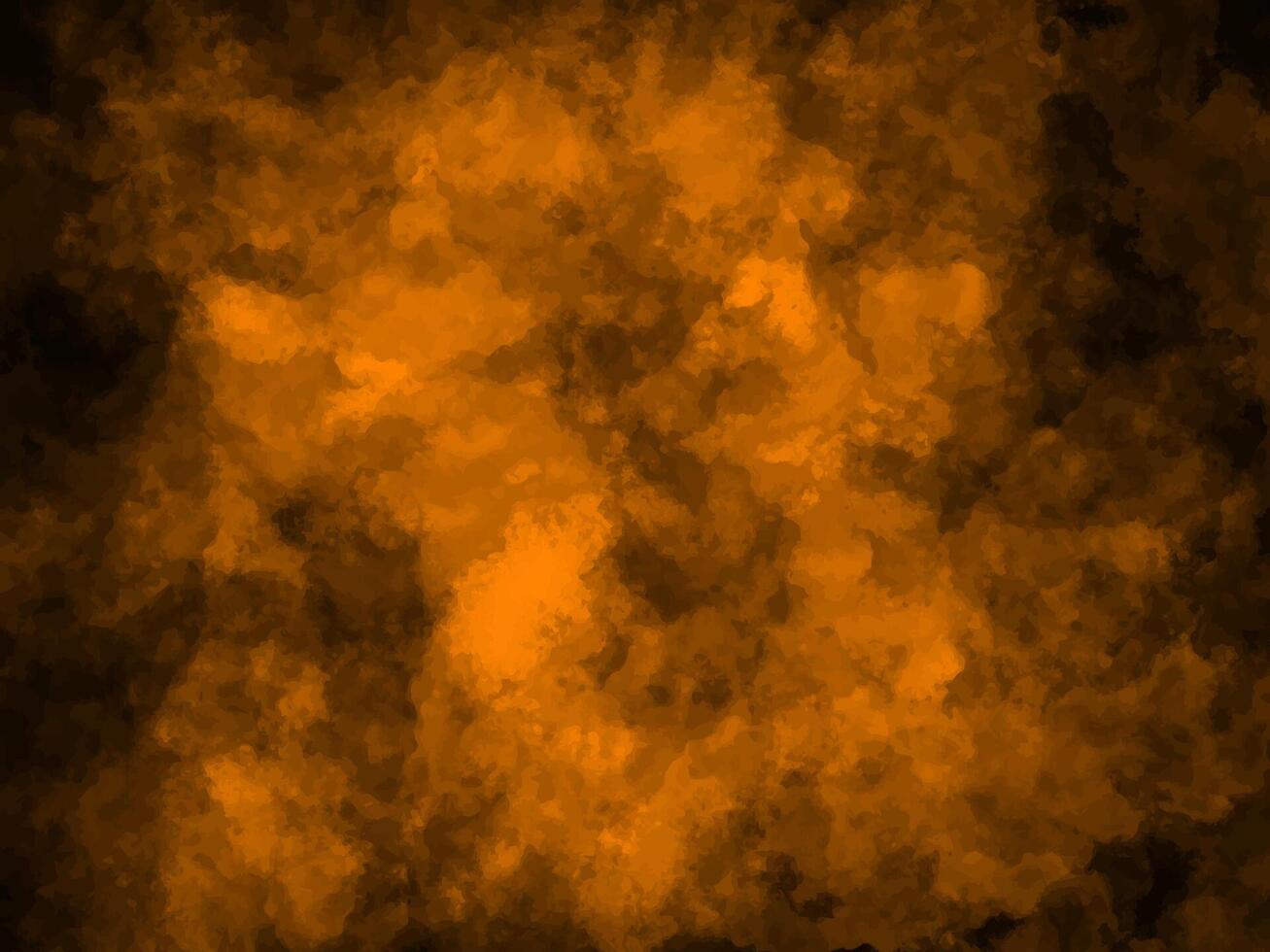 orange and dark black watercolor background vector