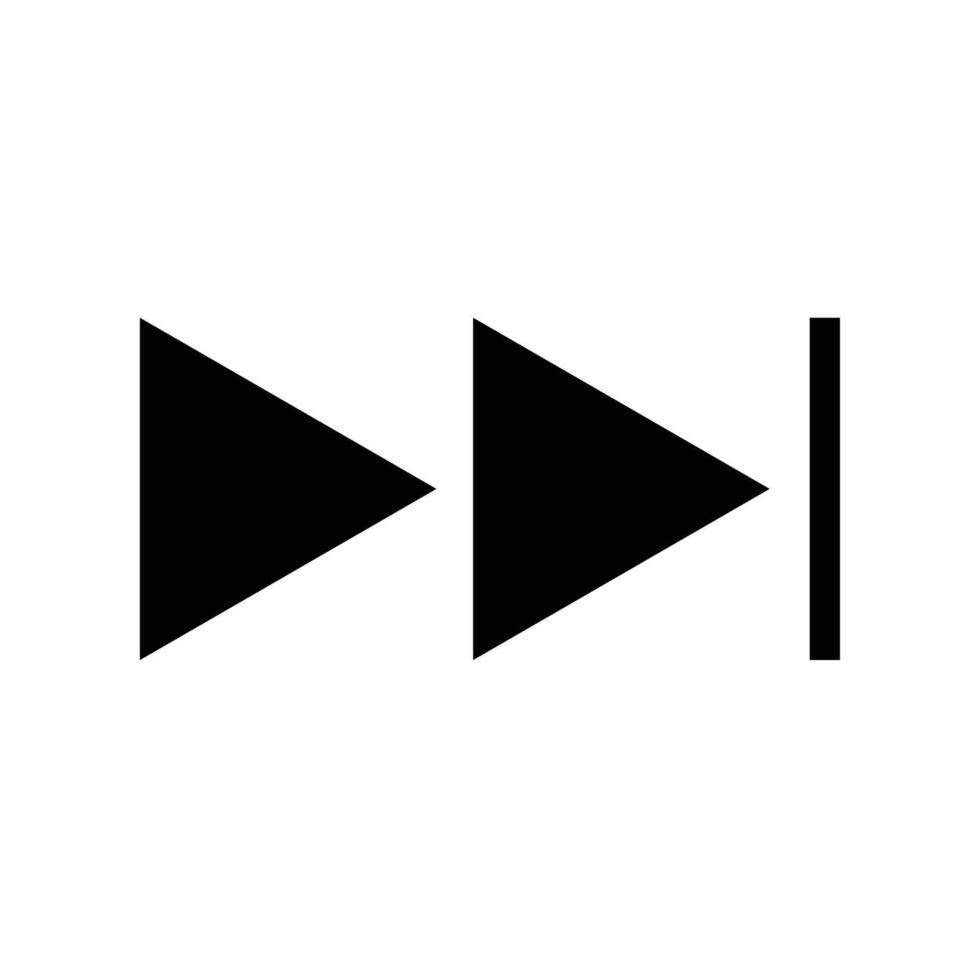 fast forward icon flat style vector
