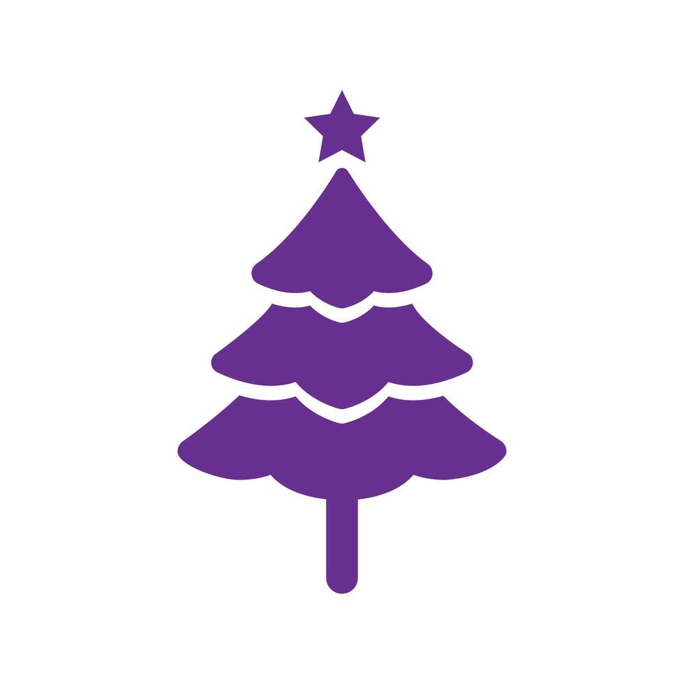 Xmass Tree with star icon design vector