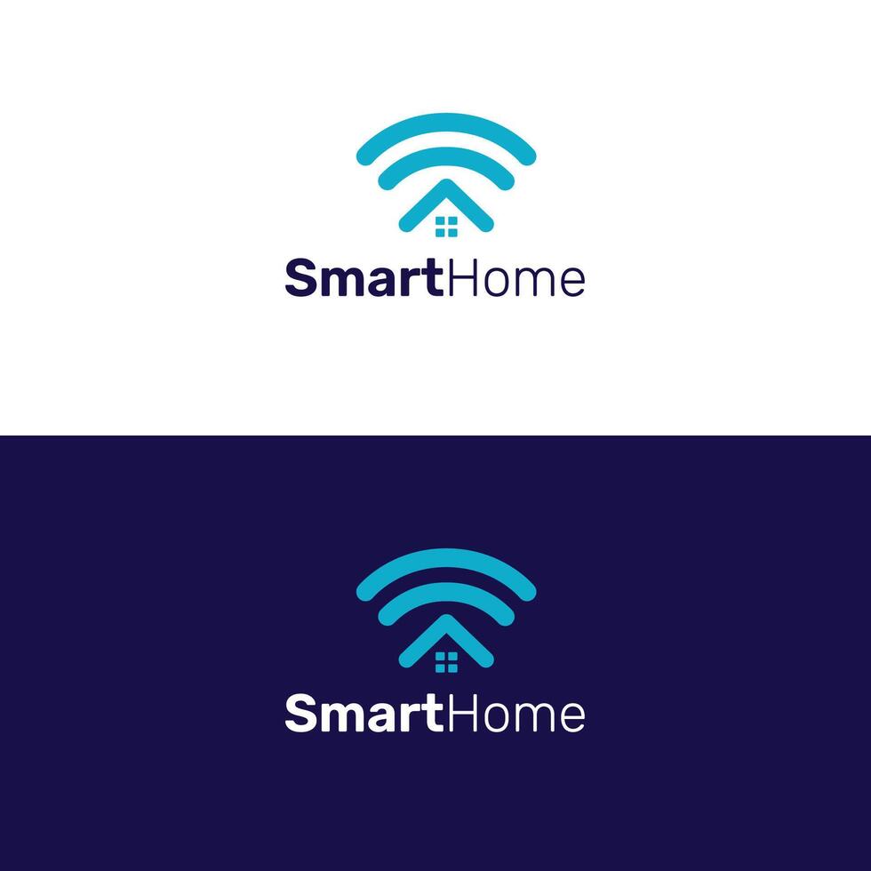 Smart Home Logo Design Template vector