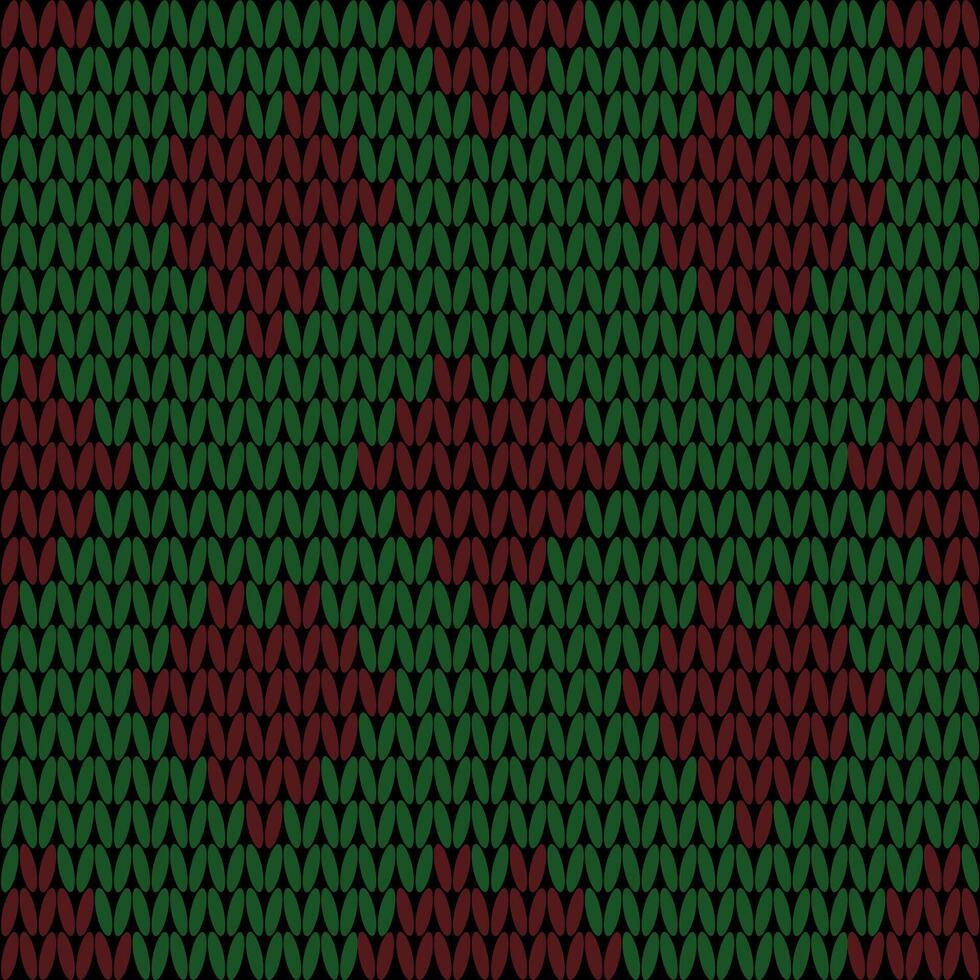 Knitted snowflake pattern for scandinavian sweater. Xmas snowfall wool knitted background. vector