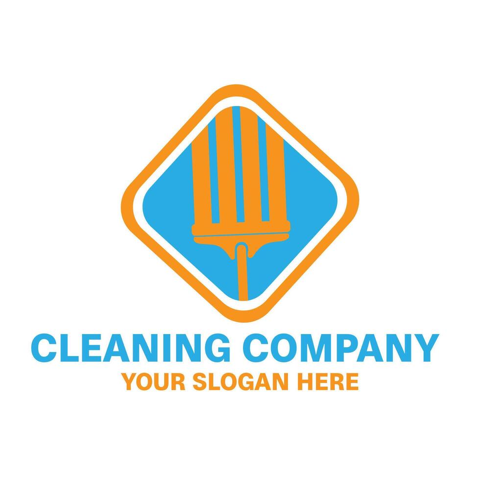 house clean , janitorial, commercial cleaning logo vector