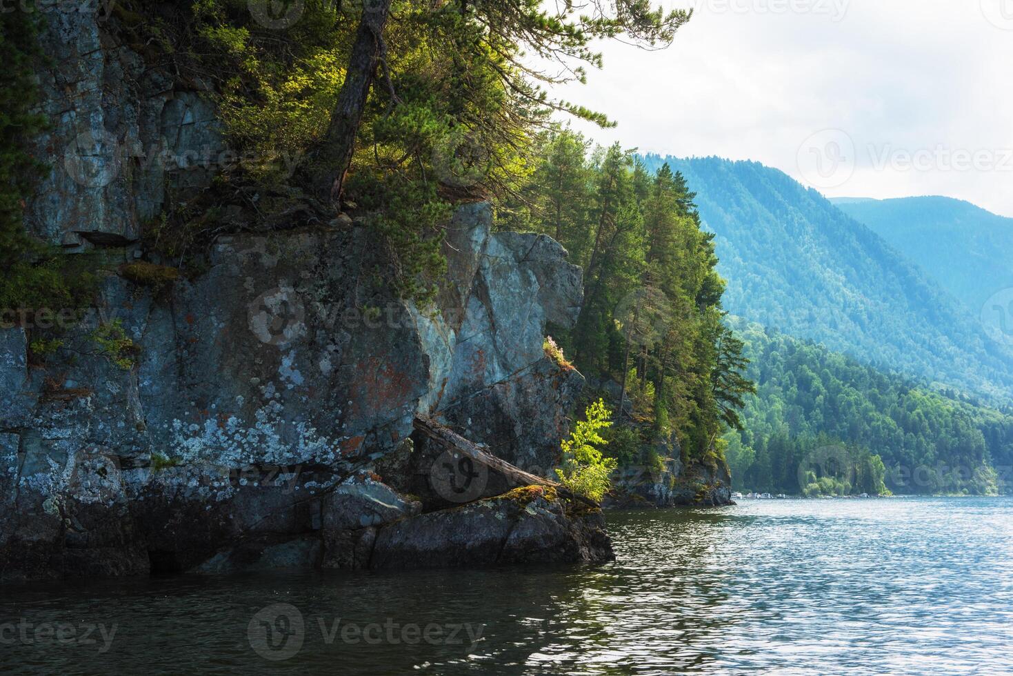 Teletskoye lake in Altai mountains photo