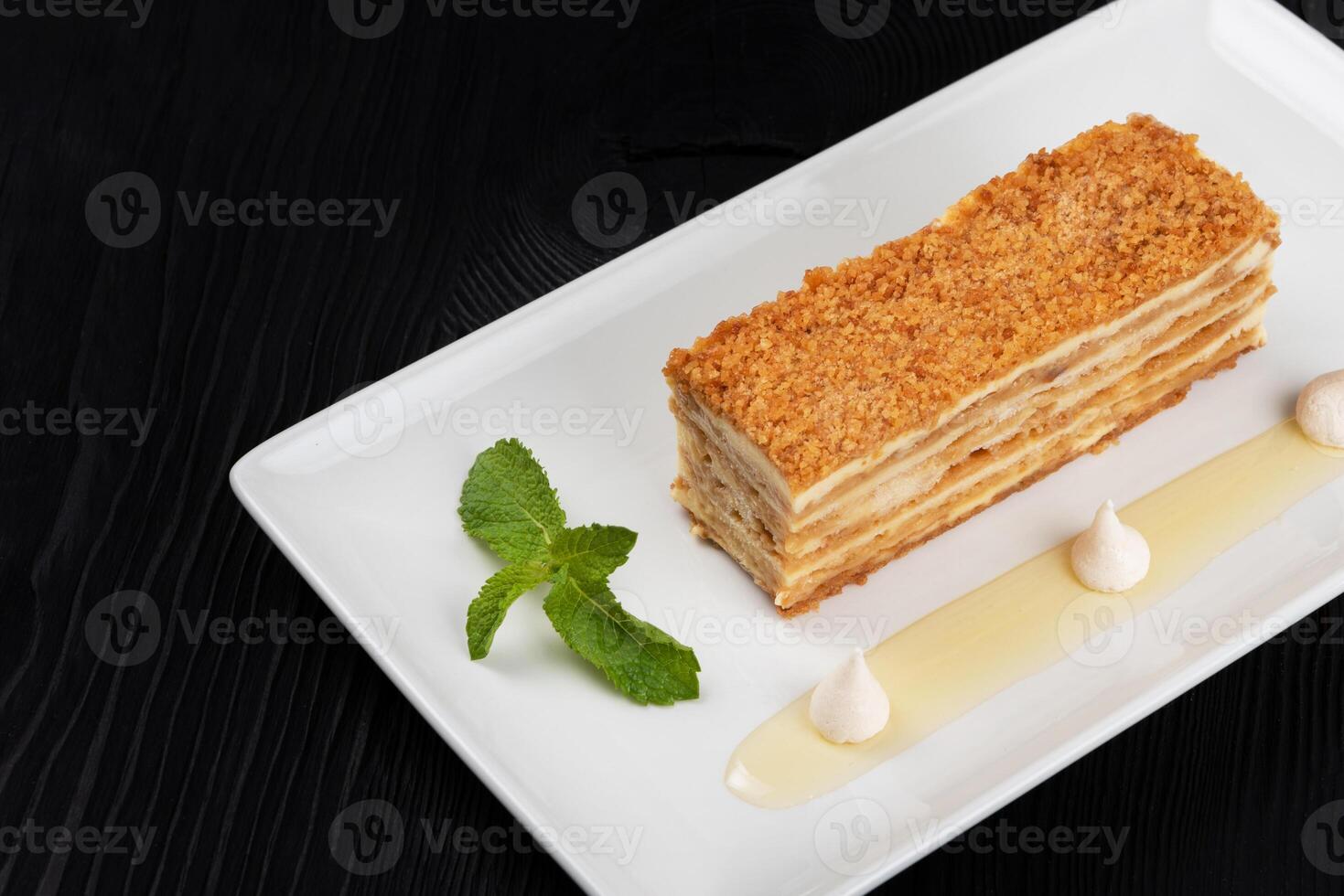 Esterhazy Torte on plate photo