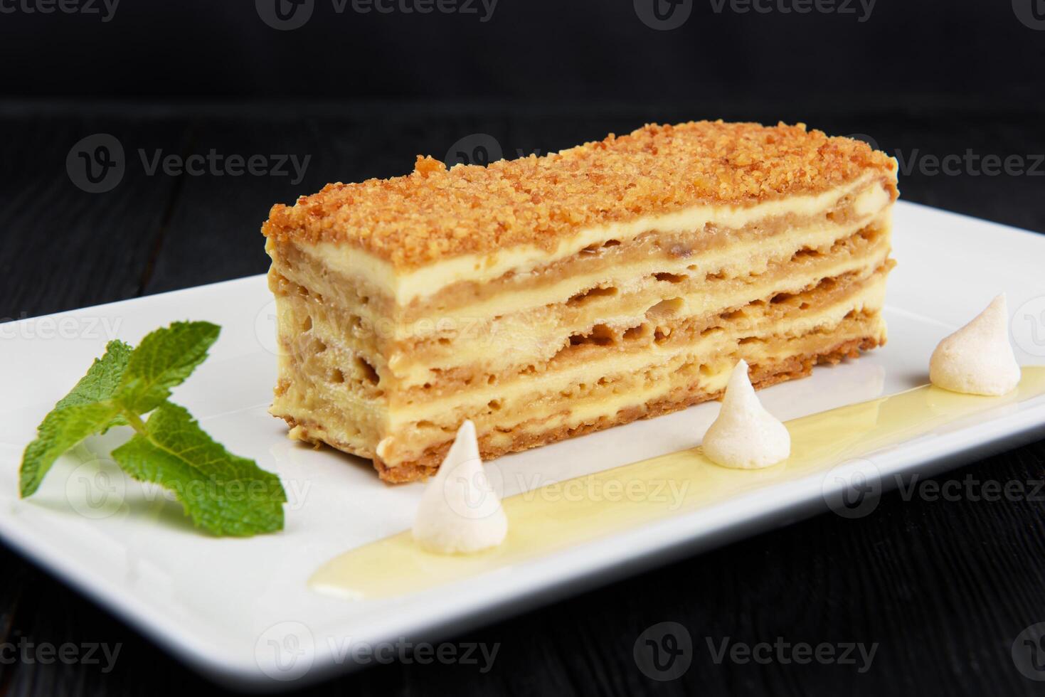 Esterhazy Torte on plate photo