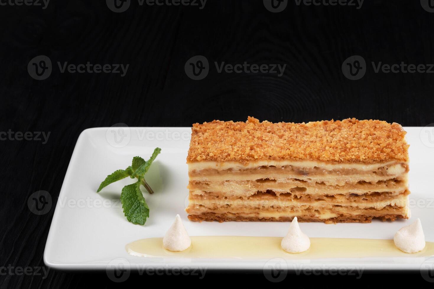 Esterhazy Torte on plate photo