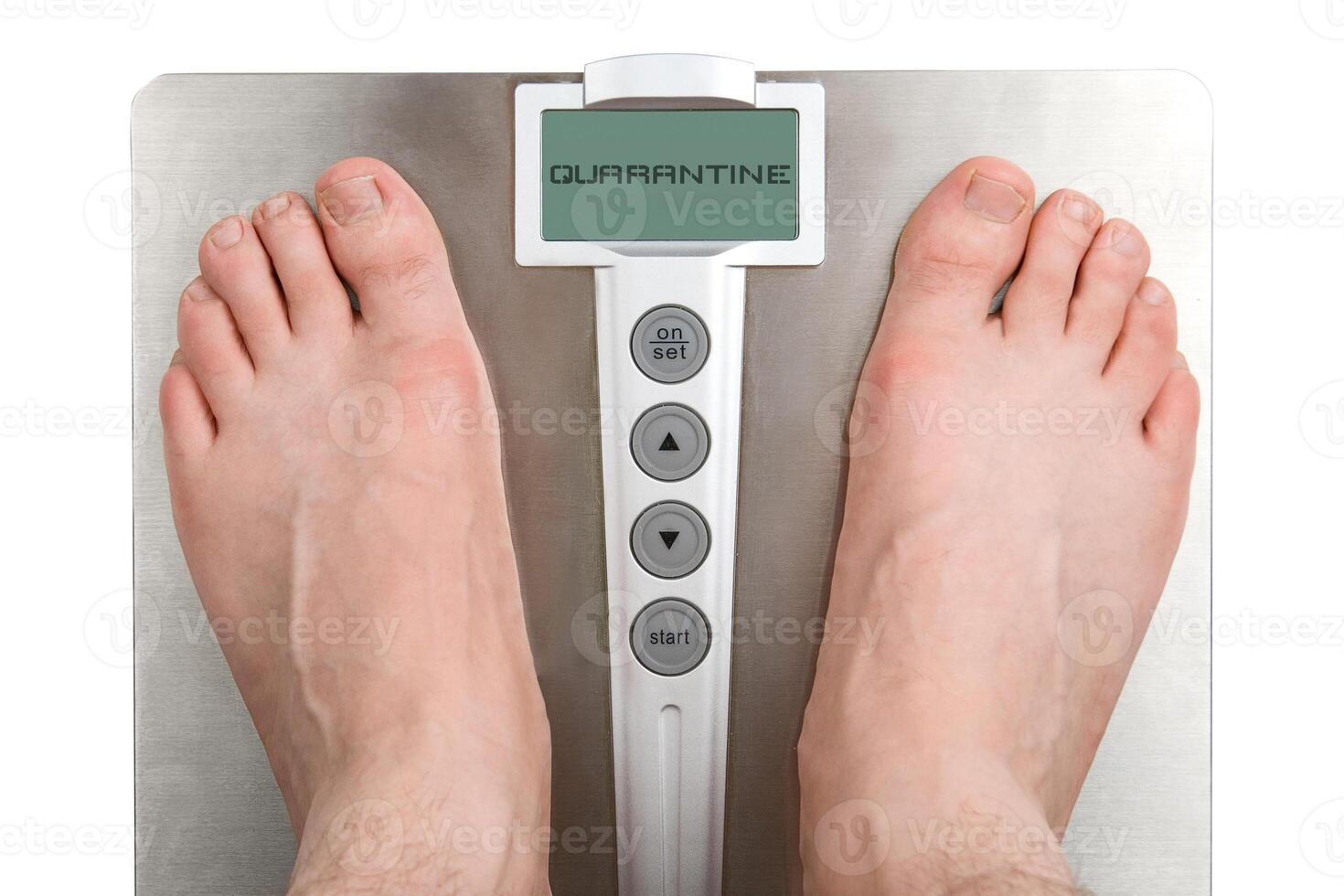 Concept of social isolation and obesity photo