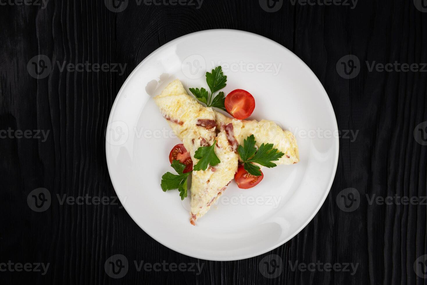 Omelet with Ham and Cheese photo