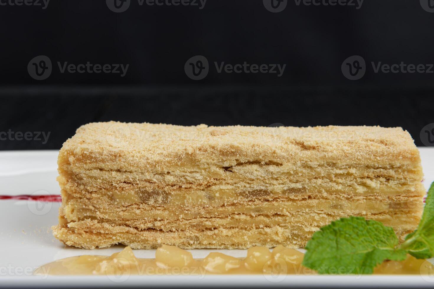 Esterhazy Torte on plate photo