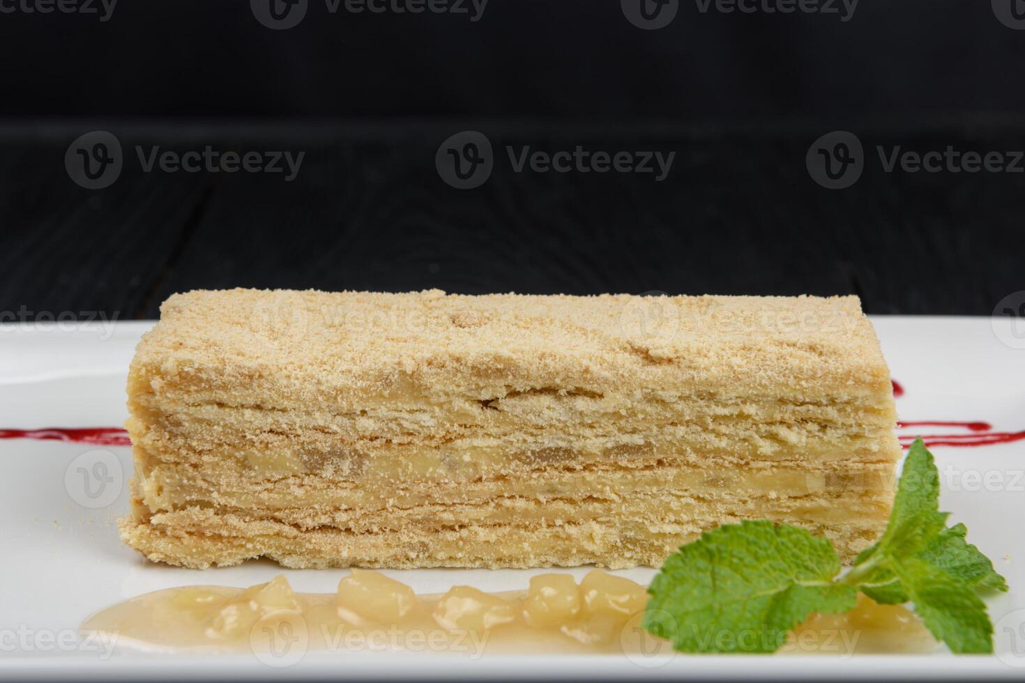 Esterhazy Torte on plate photo