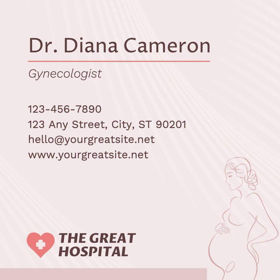 OBGYN Business Card template