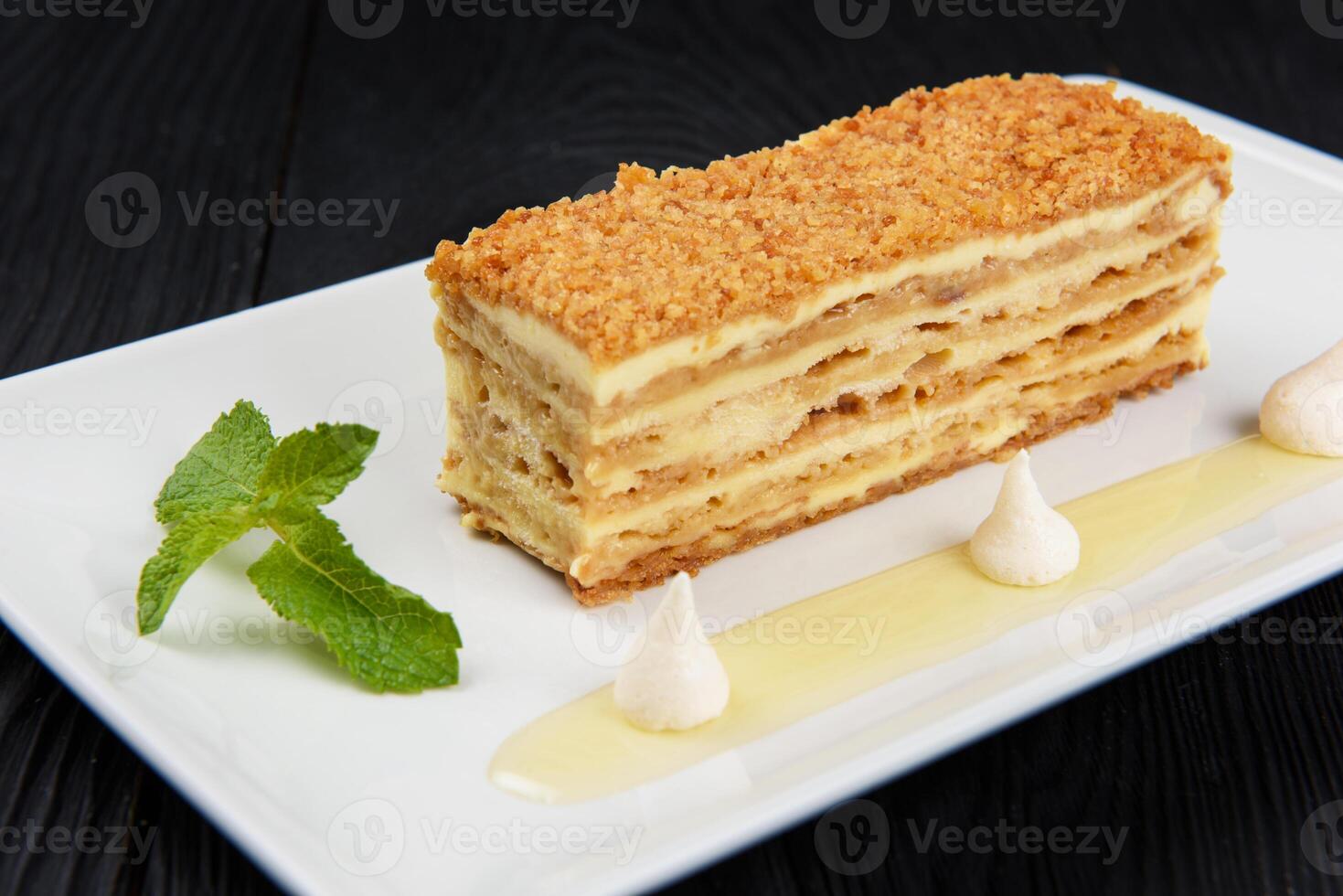 Esterhazy Torte on plate photo