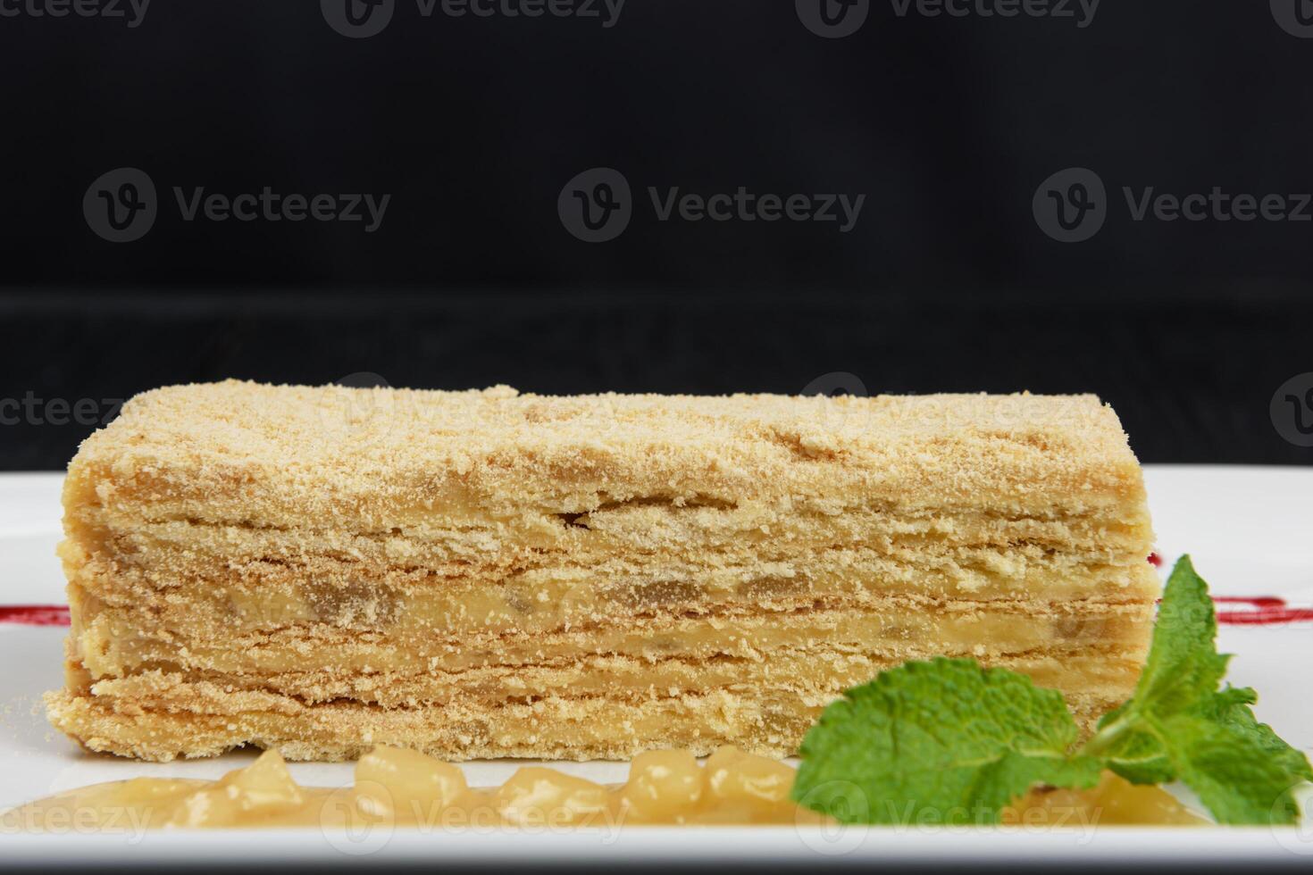 Esterhazy Torte on plate photo