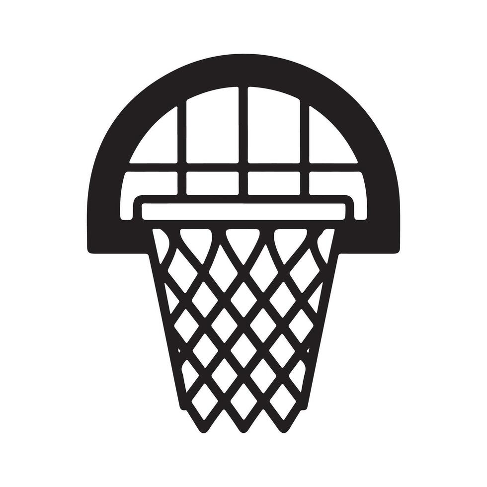 Basketball net icon illustration vector