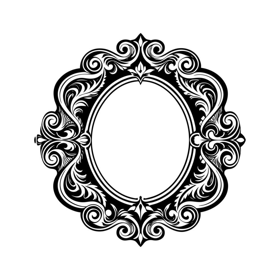 Scrollwork Flourishes for Elegant Frames vector