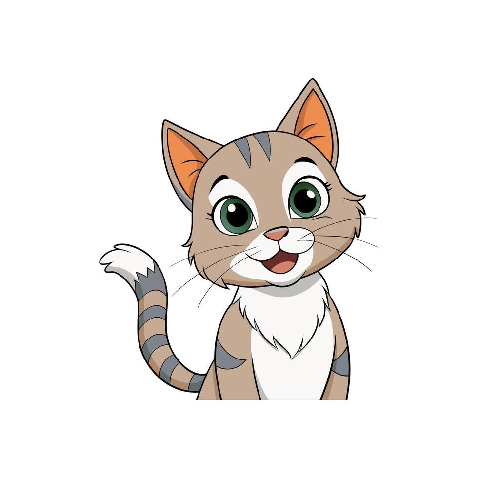 cat cartoon and illustration vector