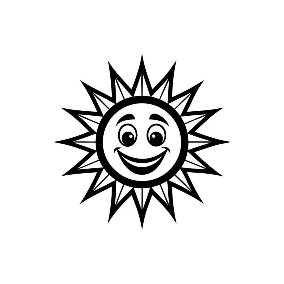 Hilarious Sun Characters in Art and Illustration vector