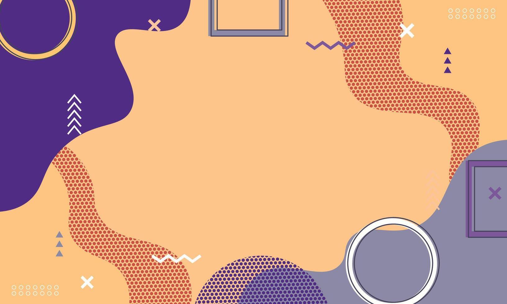 Memphis style background. vector