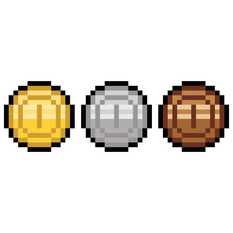 Coin Boost Game Pixel Collection vector