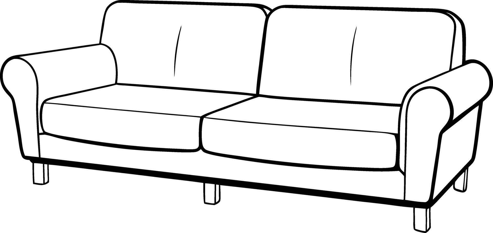Abstract Couch Art vector